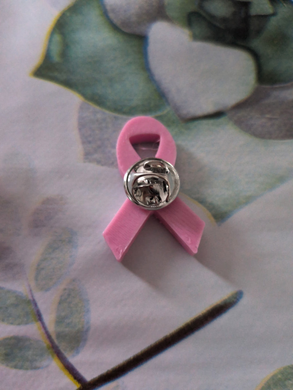 Pin's Ruban Rose Impressif 3D — Solidarité Octobre Rose